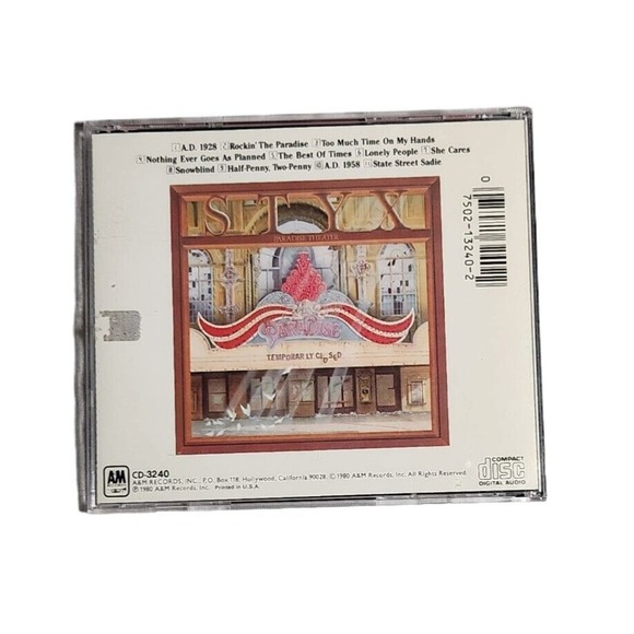 Styx: Paradise Theater Vintage Cd Tested Pre-owned (1980) - Picture 2 of 4